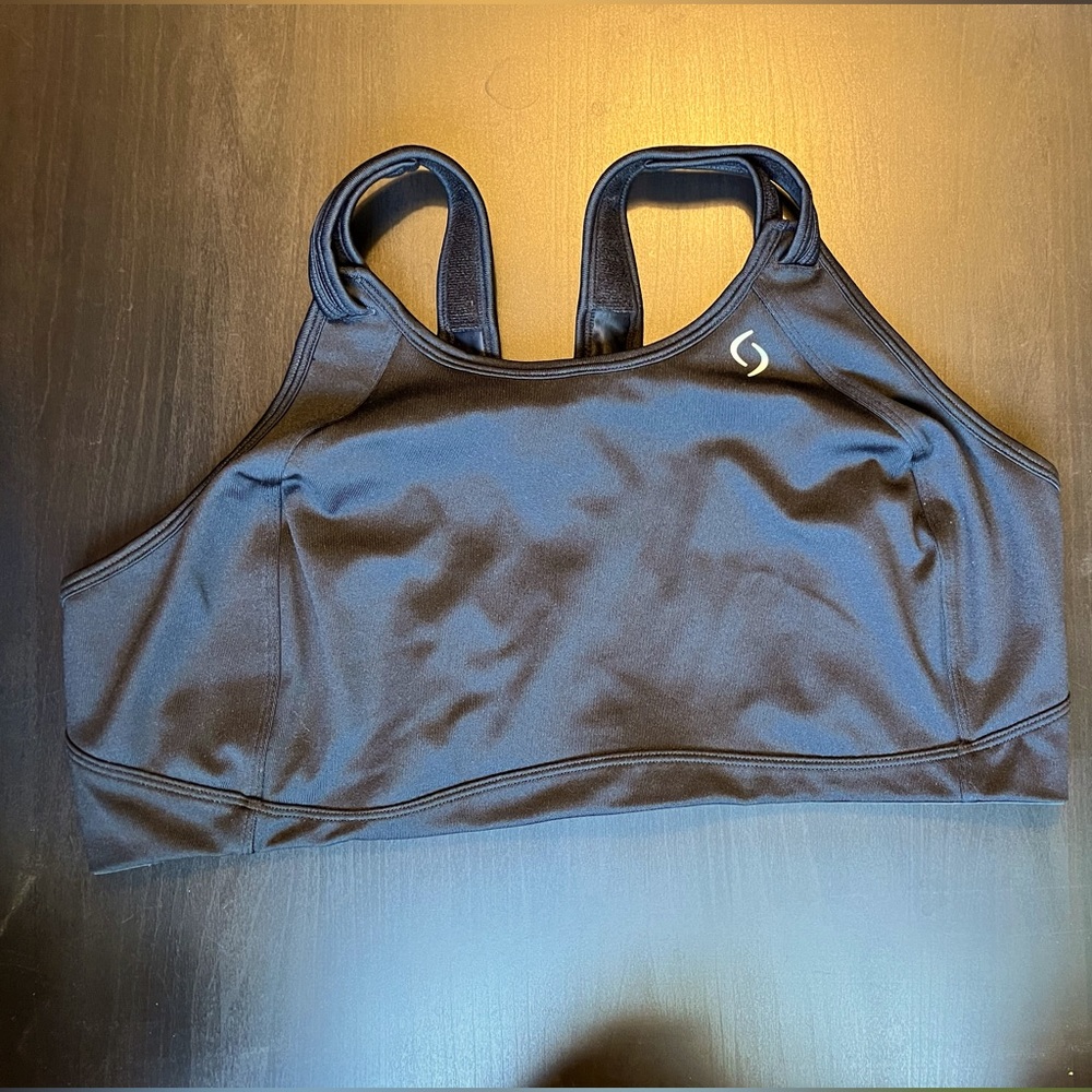 Sports bra: black Moving Comfort Fiona Bra - 44D black